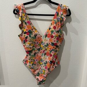 Summersalt Rifle Paper Ruffle Backflip Size 8 Garden Party